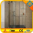 shower doors with 304 stainless steel rod and handle/hinge outward opening/frameless shower screens